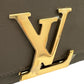 Louis Vuitton Louis GM Chain In Grey Leather