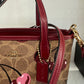110580420 Coach Mini Tote CC Signature Red Cherry With Strap (NoK2492-CY737)