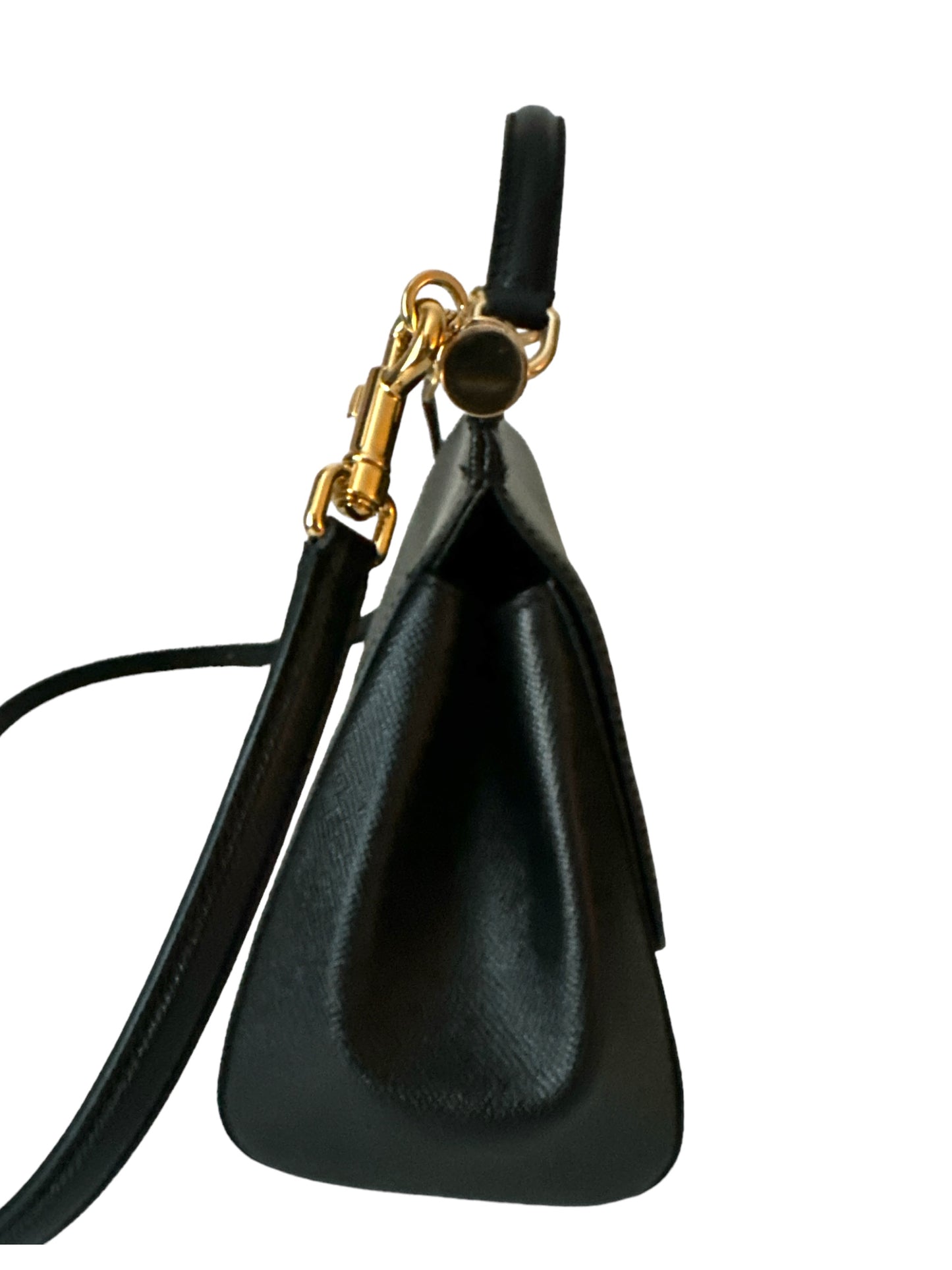 Dolce & Gabbana Sicily medium black leather bag