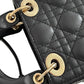 Lady Dior Micro Black Cannage Lambskin Bag