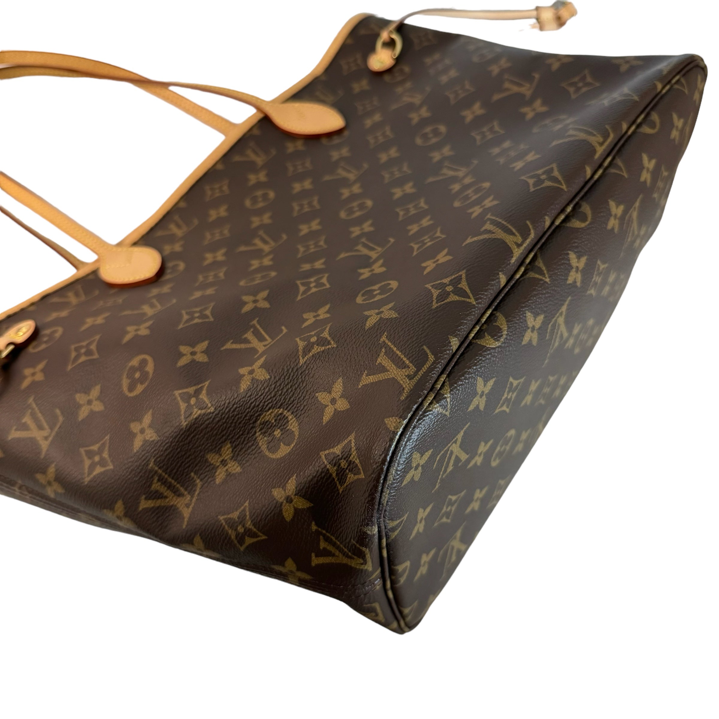 LOUIS VUITTON NEVERFULL MM MONOGRAM CHERRY WITH CLUTCH Loveyourbags