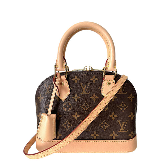 Louis Vuitton Alma BB Monogram Canvas Handbag/ Crossbody Bag