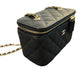 CHANEL VANITY ON CHAIN BLACK CAVIAR GOLD-TONE METAL