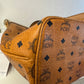 110580361 MCM shoulder bag visetos cognac zip tote with adjustable strap ( L8231 / MWP0AVI18CO001 10011308)