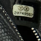 Chanel Easy Black Caviar Zip Silver Hardware Small Bag