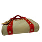 Louis Vuitton Antigua Cabas PM Tote Bag Canvas Beige Red