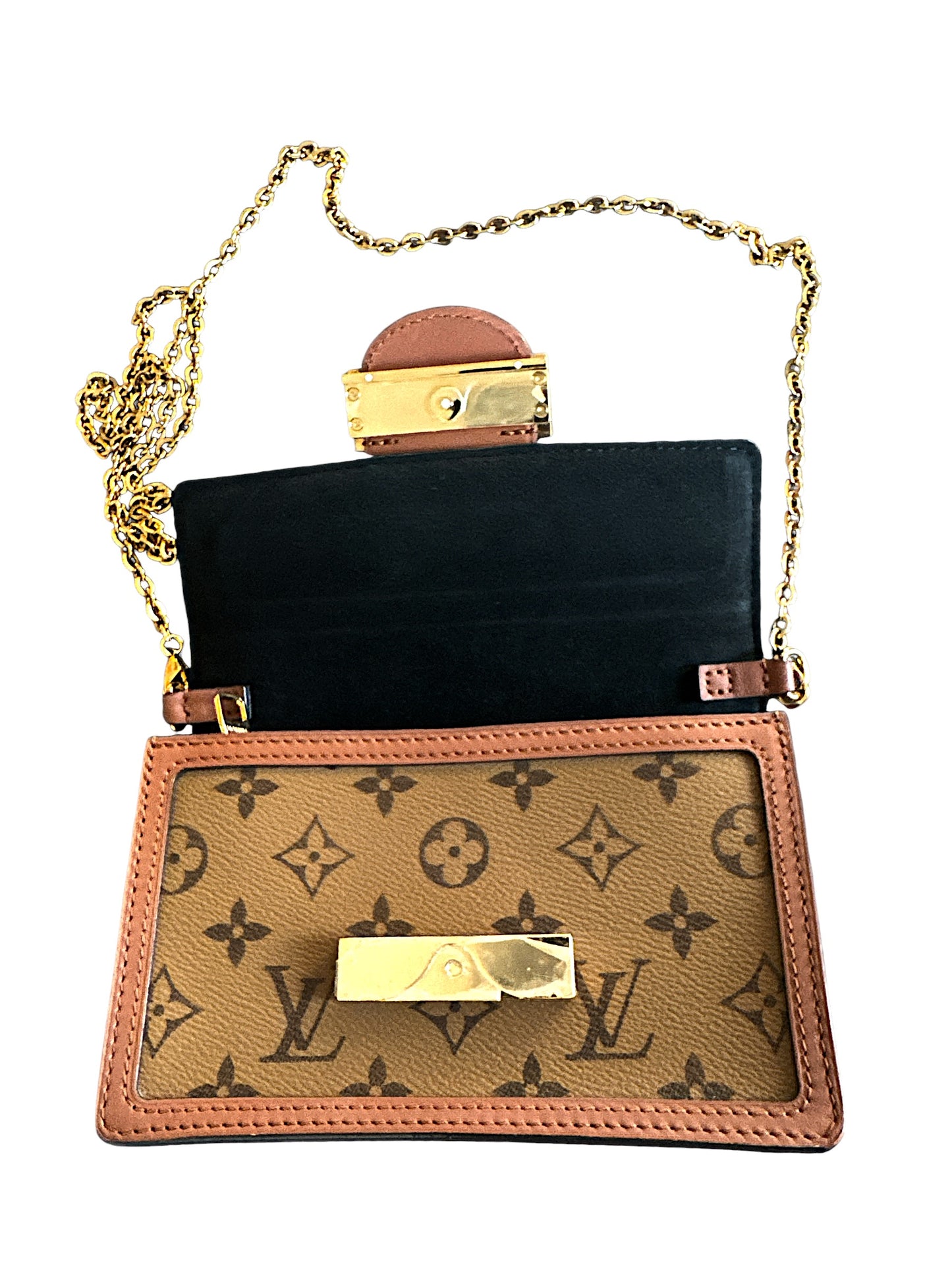 Louis Vuitton Dauphine Monogram Reverse On Chain Bag