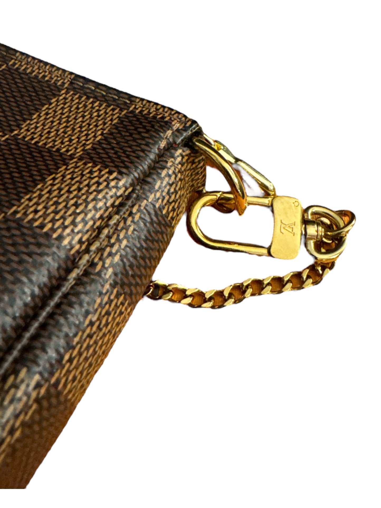 Louis Vuitton mini pochette accessoires damier ebene bag