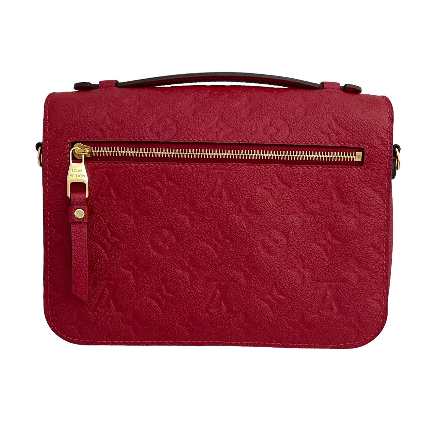 Louis Vuitton Pochette Metis Shoulder Bag M44155 Monogram Empreinte Red