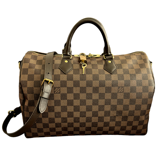 Louis Vuitton Speedy Bandoulier 35 Damier Ebene Bag