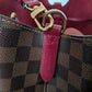 Louis Vuitton Neo Noe Damier Ebene Red Bag