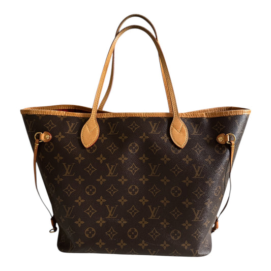 Louis Vuitton Neverfull MM Monogram Red Bag