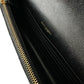 YSL CASSANDRE ENVELOPE CHAIN WALLET IN GRAIN DE POUDRE LEATHER NOIR