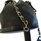 CHANEL Caviar  CC Shoulder Drawstring Bucket Bag