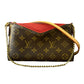 Louis Vuitton Pallas Clutch Monogram Red