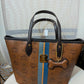 110580362 MCM Small Shopping Tote Visetos Brown