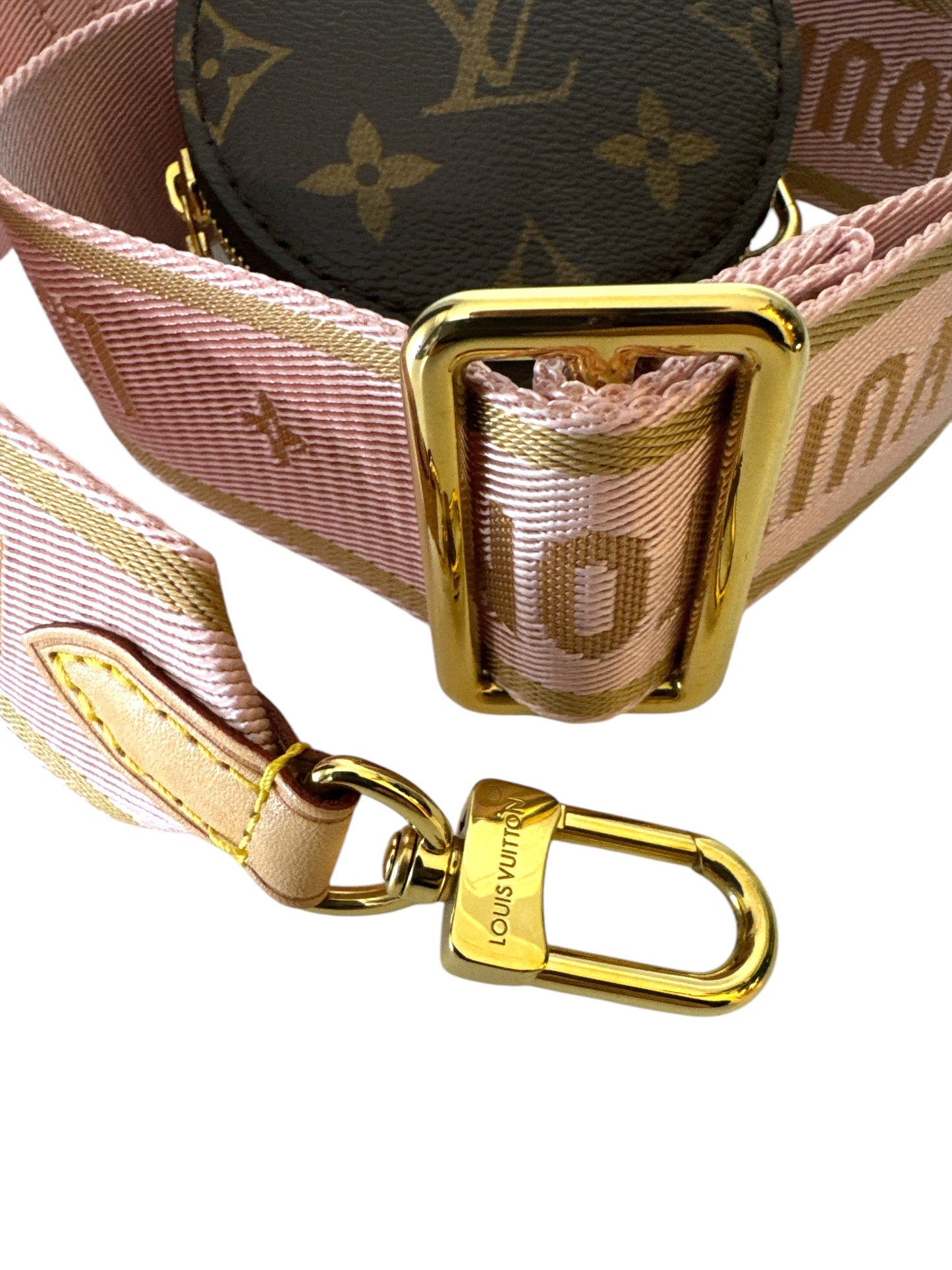 Louis Vuitton Multi Pochette Accessoires Monogram Rose Clair Crossbody Bag