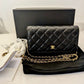 2205710-1432182 Chanel classic black quilted caviar gold hardware