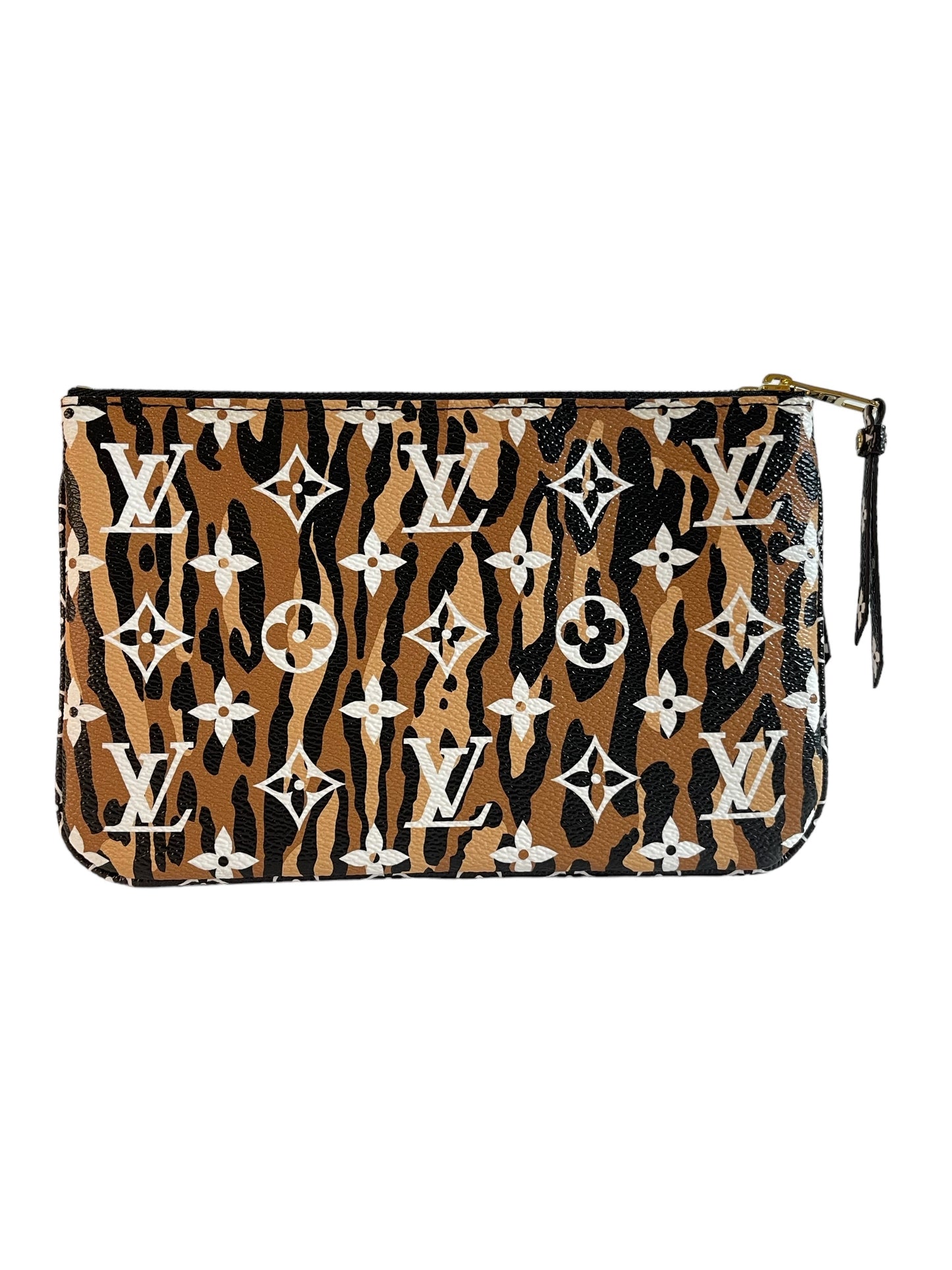 LOUIS VUITTON DOUBLE ZIP POCHETTE JUNGLE BAG