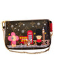 Louis Vuitton mini pocchette xmas animation London Monogram Red Pouch