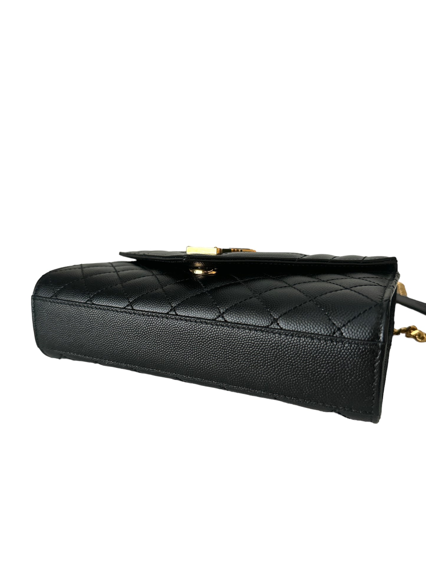 YSL ENVELOPE SMALL BAG IN MIX MATELASSÉ GRAIN DE POUDRE EMBOSSED LEATHER