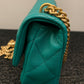 Chanel
Mini Quilted Grren Caviar Sweetheart Gold Hardware Flap Crossbody Bag