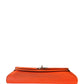 Hermes Kelly Classic Long Wallet Orange Chèvre Mysore Leather Palladium Hardware