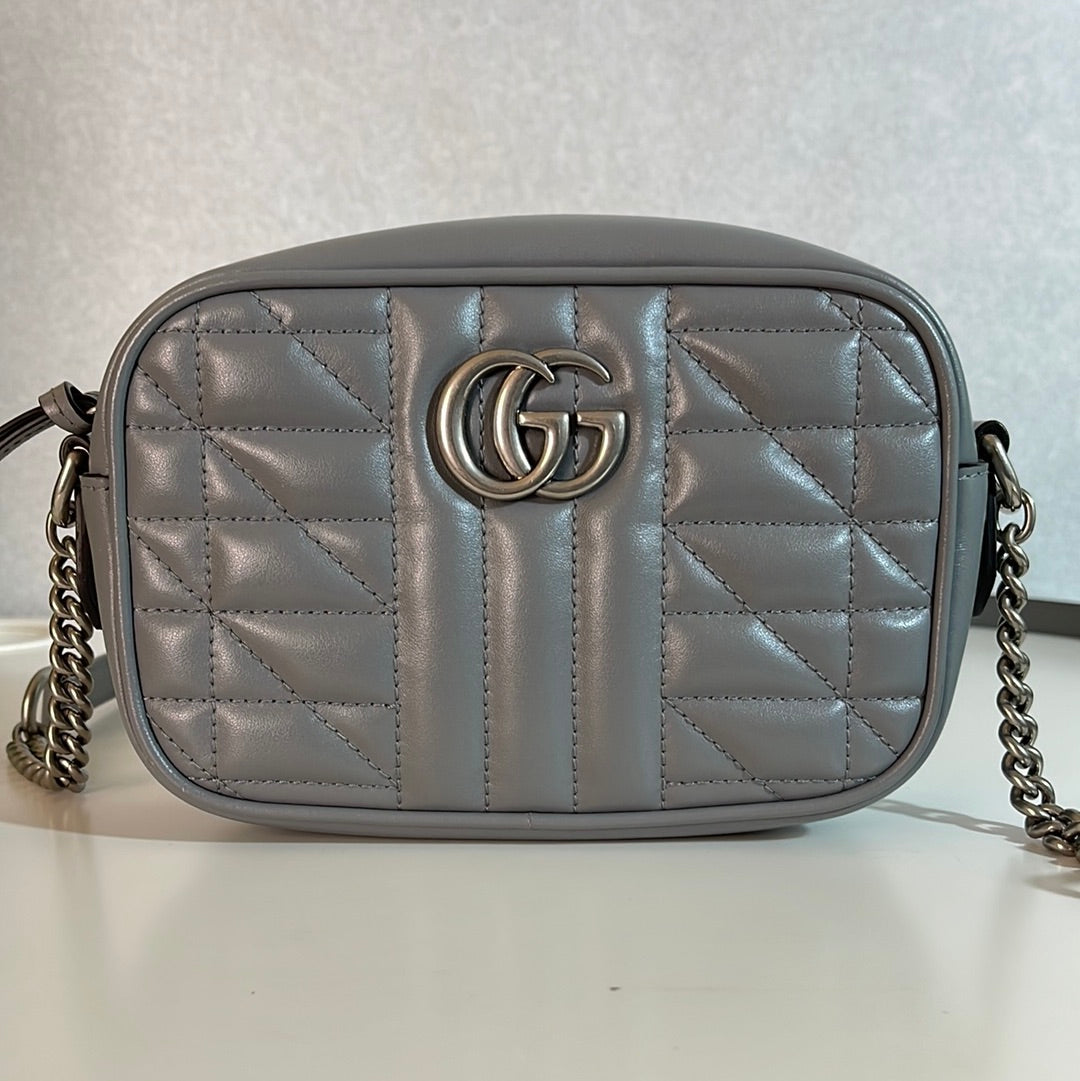 Gucci GG Marmont Mini Camera Grey