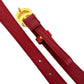 NEW GG MARMONT RED LEATHER BELT WITH SHINY BUCKLE 2 CM