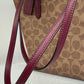 2205710-143141 Coach Fiona CC Signature Tan/ Black Cherry (NoJ2480-CX587)