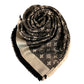 Louis Vuitton Monogram Black Denim Shawl