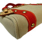 Louis Vuitton Antigua Cabas PM Tote Bag Canvas Beige Red