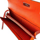 Hermes Kelly Classic Long Wallet Orange Chèvre Mysore Leather Palladium Hardware