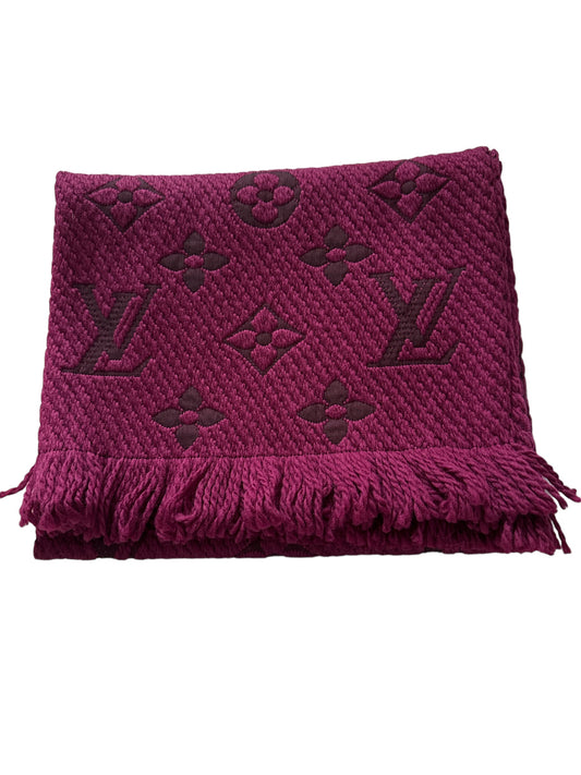 Louis Vuitton Logomania  Wool Scarf In Purple