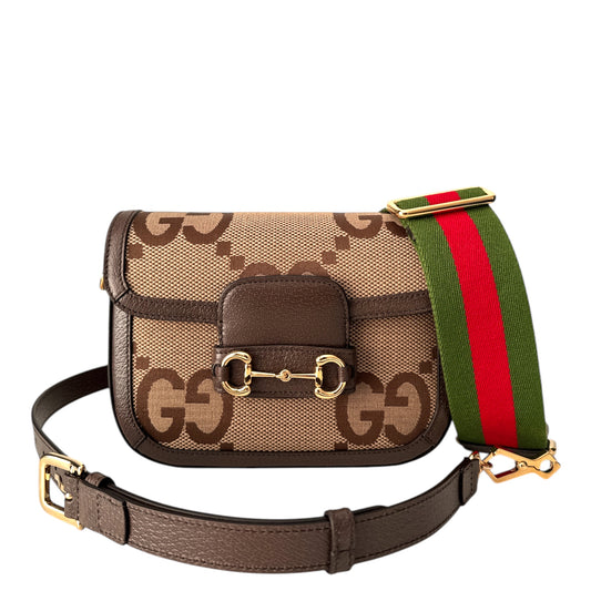 Gucci Horsebit 1955 Jumbo GG Canvas Mini Bag