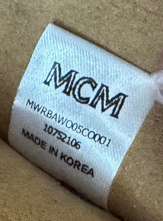 MCM Mini Tracy Crossbody In Visetos Cognac Gold Hardware