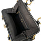 MARC JACOBS Quilted Leather Stam Bag Chain Strap Black Gold Hardware