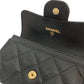 CHANEL
Black Quilted Caviar Leather Classic Flap Card Holder