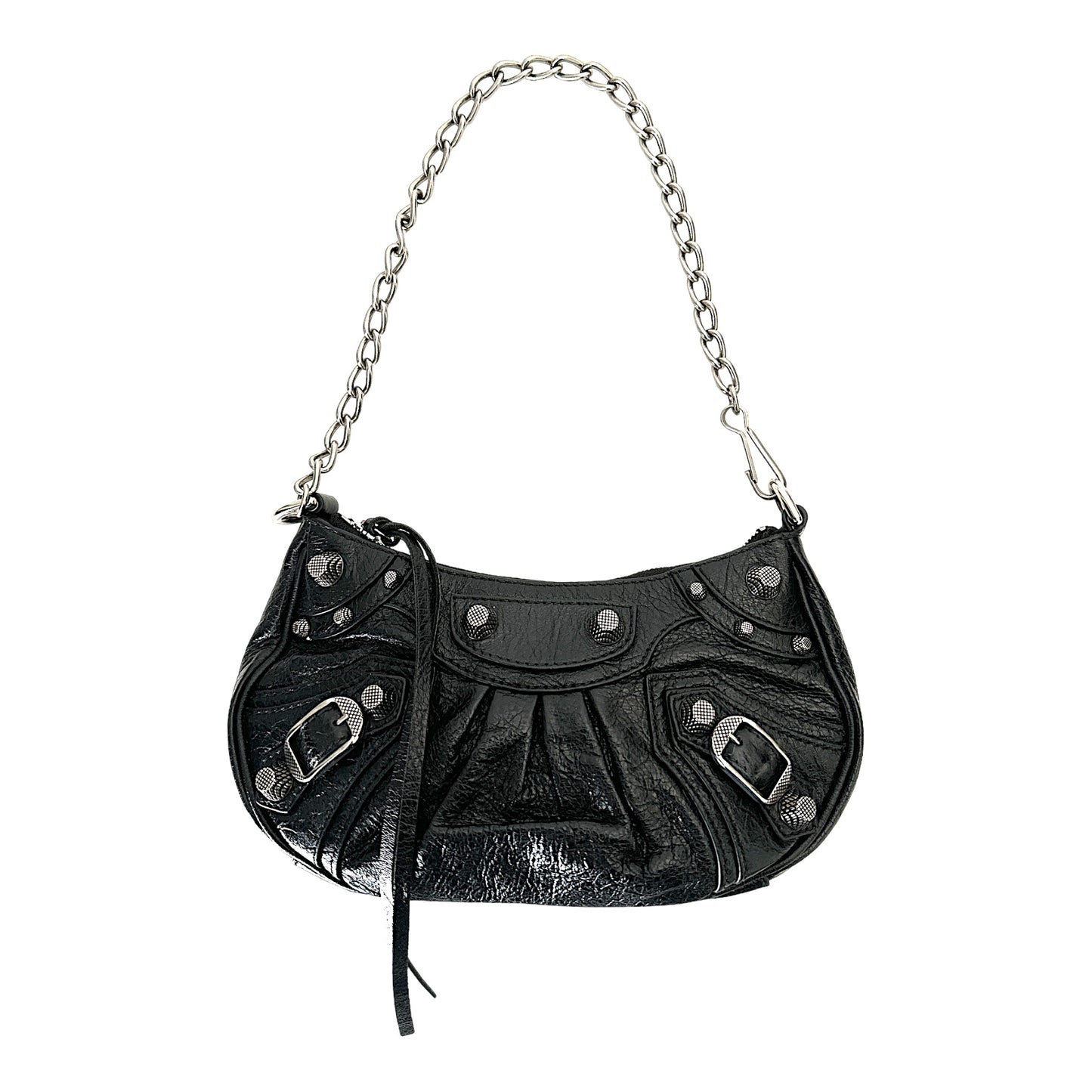 BALENCIAGA WOMEN'S LE CAGOLE MINI BAG WITH CHAIN IN BLACK