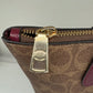 2205710-143141 Coach Fiona CC Signature Tan/ Black Cherry (NoJ2480-CX587)