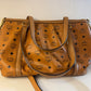 110580361 MCM shoulder bag visetos cognac zip tote with adjustable strap ( L8231 / MWP0AVI18CO001 10011308)