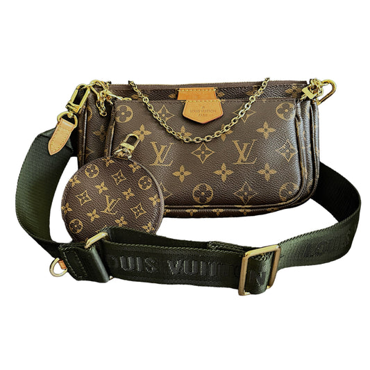 Louis Vuitton Multi Pochette Accessoires Kaki Crossbody Bag