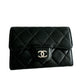 Chanel Classic Card Holder Black Lambskin Silver Hardware