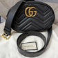 2205710-143038 Gucci GG Marmont Matelasse Black Leather Belt Bag (491294 498879) D028038961)