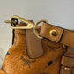 110580361 MCM shoulder bag visetos cognac zip tote with adjustable strap ( L8231 / MWP0AVI18CO001 10011308)