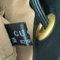 Gucci  Sylvie Web GG Marmont Black Leather Bucket Bag