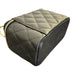 CHANEL VANITY ON CHAIN BLACK CAVIAR GOLD-TONE METAL