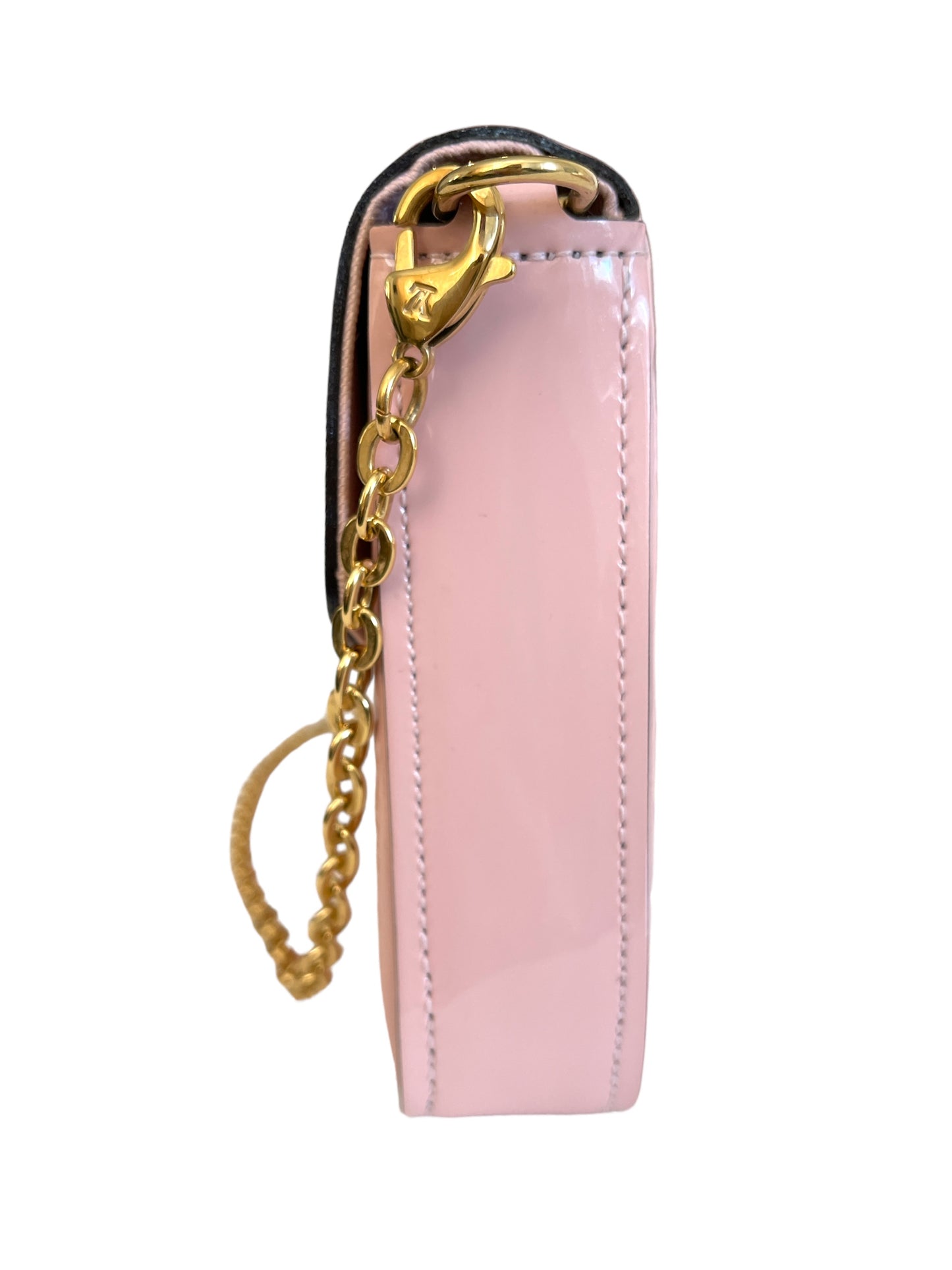 Louis Vuitton Pochette Felicie Monogram Pink Vernis Leather Bag