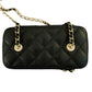 CHANEL VANITY ON CHAIN BLACK CAVIAR GOLD-TONE METAL