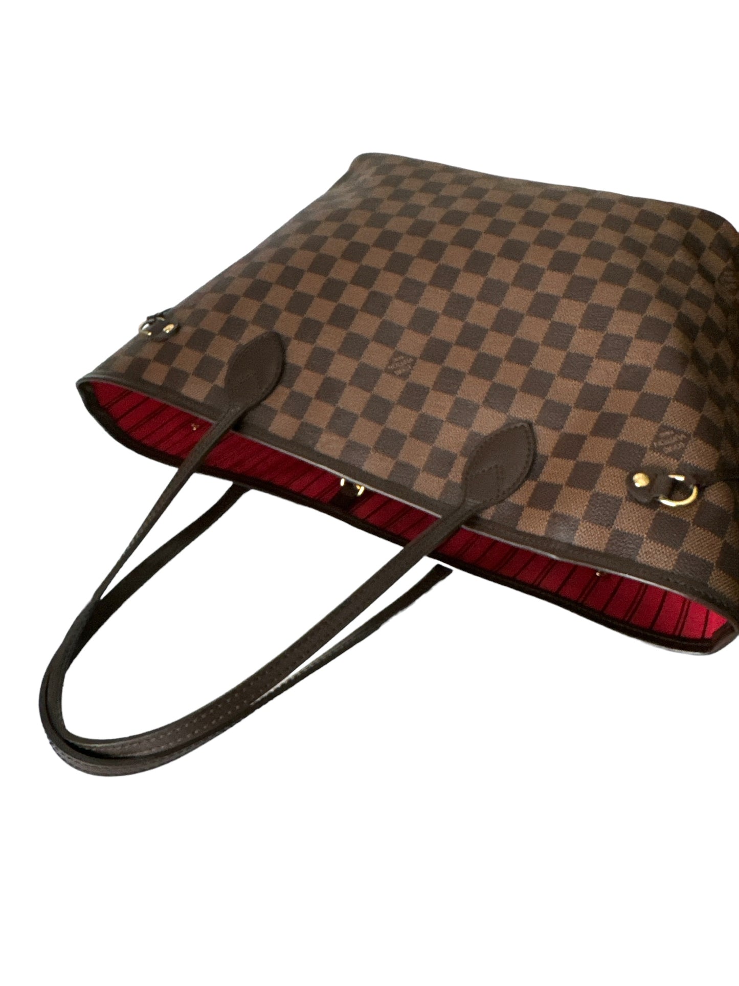 Louis Vuitton Neverfull Damier Ebene MM Cerise Bag